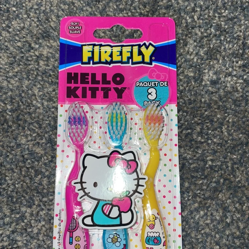 Firefly Hello Kitty Toothbrushes 🪥 3 Pack